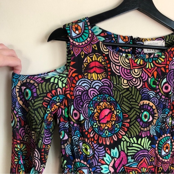 Artelier by Nicole Miller cold shoulder dress - Picture 4 of 14